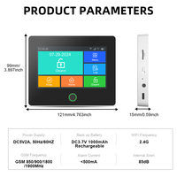 Vente en gros Tuya Système d'alarme intelligent de sécurité à domicile Équipement tactile complet Système d'alarme intrusion intelligent sans fil