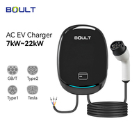 Chargeur de véhicule électrique mural 7 kW 32 A monophasé |   Nouvelle station de recharge pour véhicules électriques de type 2 GB/T, chargeur de voiture électrique, câble de 5 m