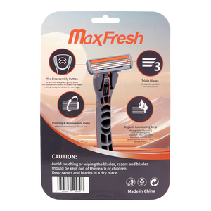 MaxFresh Triple Stainless Steel Blade With Lubricating Strip Cartridge <strong>razor</strong> 1 Handle 13 Cartridges Refill <strong>razor</strong> Pack - Product Image 6