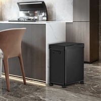 Poubelle intelligente de 50L et 13 gallons Poubelles de recyclage et de tri domestique Poubelle à capteur en acier inoxydable