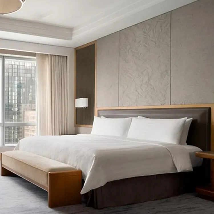 Ucuz yıldız otel Modern rahat ahşap tasarımları kral kraliçe tek kişilik yatak yatak odası takımı otel mobilya