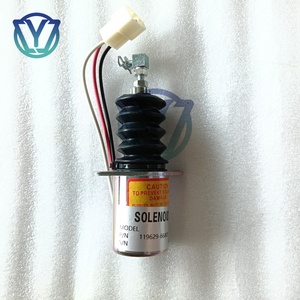 119629-66801 CYJ 12V โซลินอยด์วาล์วตัดน้ำมันเชื้อเพลิง AM882277 สำหรับเครื่องยนต์ดีเซล 3TNE88 โซลินอยด์หยุดเครื่องยนต์ 11962966801 - Product Image 1