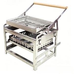 Griglia BBQ <span class=keywords><strong>Portatile</strong></span> Smontabile a Carbone in Acciaio Inox 304 per Campeggio e Picnic all'Aperto - Product Image 1
