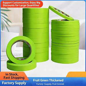 Ruban de masquage vert pour peintres, idéal pour la peinture des murs, l'emballage, l'automobile, l'intérieur et l'extérieur - Product Image 1