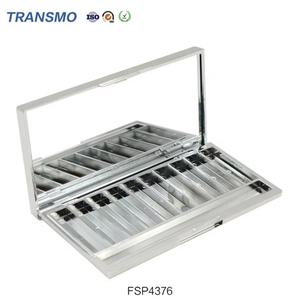 Square <b>Plastic</b> Eyeshadow Palette Empty Makeup Blush Container 10 Colors for Eyeshadow Palette case in Powder - Product Image 3