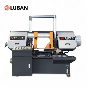 LUBAN First-Line Brand Metal Cutting Band Sawing Machine High Rigidity GB4228 Horizontal Band Saw