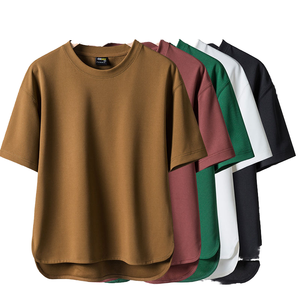 Wholesale Men's Casual <b>White</b> Cotton <b>Tshirt</b> Large Size Plain Blank with 260 Grams Fabric Weight Woven <b>Tshirt</b> with Print Pattern - Product Image 4