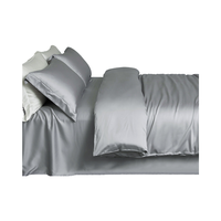 Ensemble de draps en soie de mûrier 100% pour lit Queen Size Uni pour literie en soie certifiée Toute saison