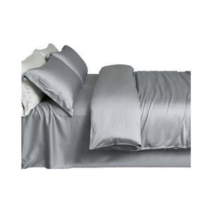 100% Maulbeerseide Spannbettlaken-Set <span class=keywords><strong>Queen</strong></span> <span class=keywords><strong>Size</strong></span> Unifarben 100TC Tribute Seide Anpassbar für Zertifizierte Seidenbettwäsche - Product Image 4