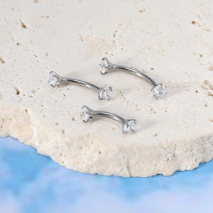 <span class=keywords><strong>Piercing</strong></span> de Ceja de <span class=keywords><strong>Titanio</strong></span> ASTM F136, Barra Curva con Rosca Interna de 16G, Joyería para <span class=keywords><strong>Piercing</strong></span>, Pendientes de Cartílago de 6-10mm, Unisex, Tipo <span class=keywords><strong>Banana</strong></span> - Product Image 2