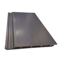 Panel de Pared Exterior Hueco de WPC Coextruido ASA de 150 mm, Clase de Cobertura B1, Resistente al Fuego, Impermeable y Estable a los Rayos UV para Fachadas de Villas