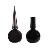 Flacon de vernis à ongles plat personnalisé en gros, flacon de vernis à ongles vide en verre fantaisie de 12 ml