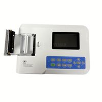 Équipement hospitalier Électrocardiographe Moniteur ECG portable Écran tactile 3 canaux Machine d'électrocardiogramme ECG/EKG pour soins intensifs