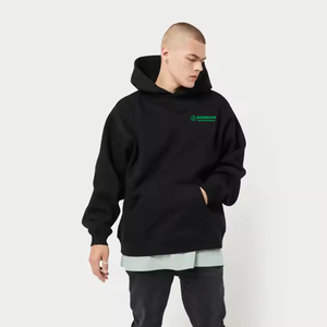 Sudadera con capucha unisex de algodón 100% mezclado, transpirable, de secado rápido, cómoda, de corte regular y hombros caídos, 400 g/m². - Product Image 2