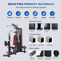 Équipement de fitness multi-gym en acier FRS pour usage domestique, entraîneur multifonction complet, capacité de charge de 300 kg