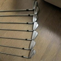 Ensemble de fers de golf forgés en argent pour droitiers T200, conception à cavité pour l'amélioration du jeu, rainures usinées CNC, tige en acier forgé, OEM