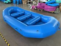 Bateau de radeau de rivière gonflable à fond en PVC de 1.2mm amélioré en eau vive dériveur de sauvetage stable et léger pour le surf et la pêche en vente
