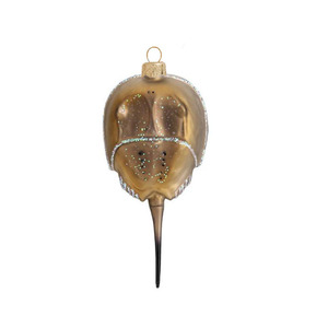 Ornements de Noël en gros MRS : Décorations de Noël personnalisées en verre peint en forme de <span class=keywords><strong>crabe</strong></span> <span class=keywords><strong>fer</strong></span> <span class=keywords><strong>à</strong></span> <span class=keywords><strong>cheval</strong></span> pour fêtes et cadeaux - Product Image 3