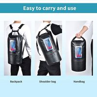 Sac étanche zippé pour activités de plein air avec pochette pour téléphone, idéal pour le kayak, la plage, le rafting, la navigation, la randonnée et le camping – Offre spéciale