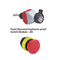 Module de commande à bouton-poussoir antidéflagrant CH0801-P5 IP66 à montage sur panneau, interrupteur ignifuge 8B pour l'industrie pétrolière, gazière et chimique