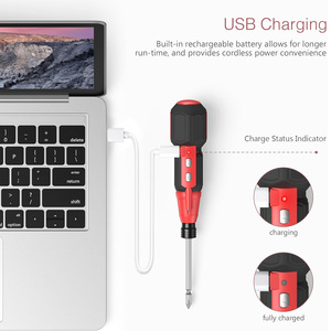 Destornillador Eléctrico Inalámbrico <span class=keywords><strong>USB</strong></span> Recargable de 900 mAh con Luz LED, 9 Puntas de Destornillador - Product Image 4
