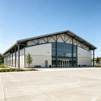 Structure en acier galvanisé anti-corrosion de haute qualité à grande portée pour la construction de patinoires intérieures