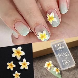 Nouveau Produit, Moule en Silicone 3D pour Décorations d'Ongles en Résine, Moule à Breloques Nail Art en Silicone Design Floral - Product Image 4