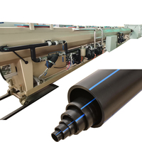 Usine de fabrication de tubes HDPE, machine de fabrication de tuyaux PE, ligne d'extrusion, ligne de production, machine de fabrication