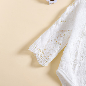 Nuova moda Set di vestiti per bambine in cotone per neonati primavera a manica lunga con tutina bianca <span class=keywords><strong>abbigliamento</strong></span> per ragazze - Product Image 5