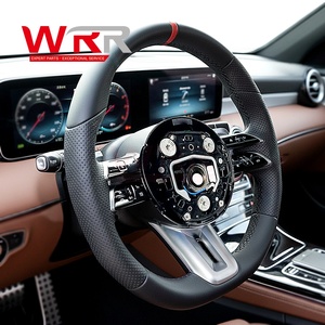 <span class=keywords><strong>Volant</strong></span> de direction en cuir noir <span class=keywords><strong>Performance</strong></span> Sports avec marqueur central rouge pour Mercedes-Benz <span class=keywords><strong>AMG</strong></span> W223 W205 W213 W463 G63 E63 Marqueur rouge - Product Image 2