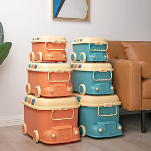 Cute Cartoon Duck Stackable Plastic <b>Kids</b> <b>Storage</b> <b>Box</b> Children Toys Organization Large <b>Storage</b> Bins - Product Image 4