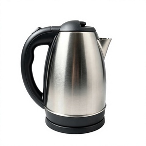 Bouilloire Électrique en Acier Inoxydable avec Poignée et Couvercle Noirs, Capacité 1,6-2,0 L, Puissance 1000 W, Arrêt Automatique pour Maison, Bureau, Hôtel - Product Image 1
