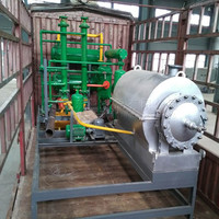 Unité de pyrolyse automatique sur châssis avec pompe intégrée pour la condensation et le lavage des gaz de combustion, hautement écologique, 100 kg-5 t