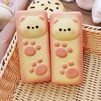 Jouet Squishy en forme de Beurre et Fraise, doux, à remontée lente, à presser, animaux et fruits, anti-stress pour adultes, amusant pour le bureau, l'école et les enfants, FunToys