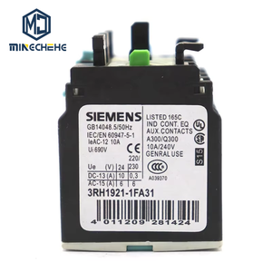 Hot Sale SIRIUS 3RF3 Series Front-<b>mounted</b> Auxiliary Contact <b>Block</b> 3RH1921-1FA31 Relay - Product Image 1