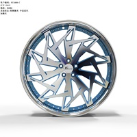 Nouvelles jantes en aluminium forgé FcForged 18-30 pouces 666M à rayons multiples 5x120 pour E90/E92/F10/F30/F34 finition bleue pour voitures particulières