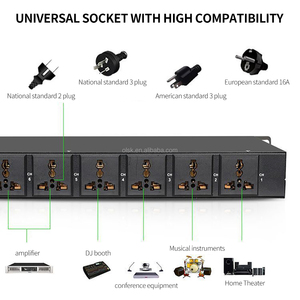 Clavax CLPS-MS01 MS02 MS02K Công Suất Cao 8 + 2 Kênh 8000W Âm Thanh Sequencer Điều Khiển Không Khí Chuyển Đổi Chuyên Nghiệp Video Chiếu Sáng - Product Image 6