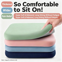 Coussin de siège en mousse à mémoire de forme, épais, pour chaise de bureau, à récupération lente, confort toutes saisons pour la maison, le bureau et la salle à manger