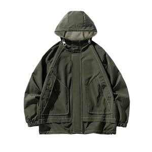 Nueva chaqueta <span class=keywords><strong>de</strong></span> otoño para <span class=keywords><strong>hombre</strong></span>, cuello levantado, <span class=keywords><strong>moda</strong></span> coreana, conejo, ajuste holgado, longitud larga, estilo informal, logotipo frontal transfronterizo para <span class=keywords><strong>Amazon</strong></span> - Product Image 5