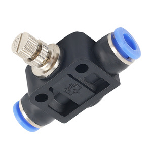 Valve à vitesse réglable Wentai Pneumatics SA8, raccord rapide en plastique bleu pour tuyau pneumatique, accessoire d'outil - Product Image 1