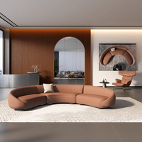 Conjunto de Sofás Convertibles en Forma de Arco Semicircular para Recepción, Oficina de Ventas, Salón de Belleza, Vestíbulo de Hotel, Club, Sala de Descanso, Restaurante