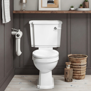 Ensemble de toilettes en céramique traditionnelles Jamban à double chasse, deux pièces, avec vidange horizontale, montage au sol, pour salle de bain domestique - Product Image 1