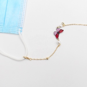 <strong>Glasses</strong> Chain Butterfly Eyeglass <strong>Strap</strong> for Women Sunglasses Gold Eyeglasses Chain Eye <strong>Glasses</strong> Holders Around <strong>Neck</strong> - Product Image 5