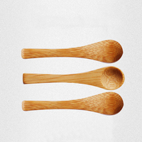 1 pièce, Mini cuillère, en Fiber de bambou, pour la crème glacée