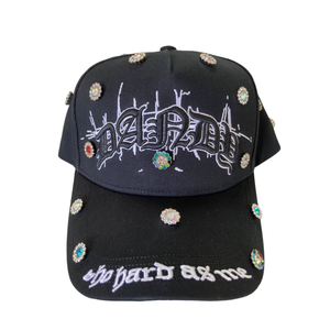 <span class=keywords><strong>Gorra</strong></span> de Béisbol Gótica de Camuflaje Estilo Urbano 2026 con Estrellas de Alambre de Púas y Bordado PORTE, Visera Curva Ajustable con Cierre a Presión - Product Image 3