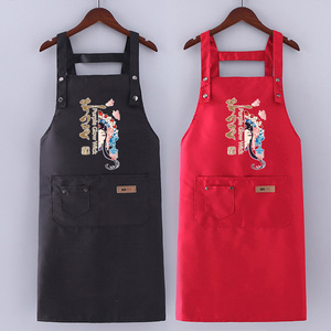 ผ้ากันเปื้อนโลโก้สั่งทำระดับพรีเมียม สำหรับใช้ในครัวเรือน กันน้ำ กันน้ำมัน ชุดทำงานผู้หญิง ผ้าฝ้ายแท้ สไตล์ใหม่ปี 2026 แบบเน็ตไอดอล - Product Image 2