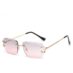 Lunettes de soleil de marque de luxe unisexe pour créateur de mode, UV400, monture carrée sans bordure - Product Image 5