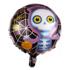 Nuovo arrivo 18 pollici di natale festa eco-friendly foglio di alluminio zucca fantasma teschio palloncini per decorazioni Festive - Product Image 4