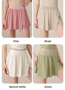 กระโปรงเทนนิสมีกระเป๋าด้านในกางเกงขาสั้นระบายอากาศแห้งเร็วสำหรับผู้หญิงกระโปรงเทนนิสเล่นกอล์ฟเซ็กซี่วิ่งเล่นกีฬา - Product Image 2