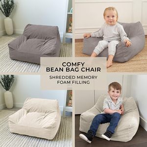 Sedia a sacco in Memory Foam morbida per bambini alla moda sedia per bambini e lettino per cameretta o soggiorno - Product Image 3